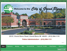 Tablet Screenshot of cityofgrandblanc.com